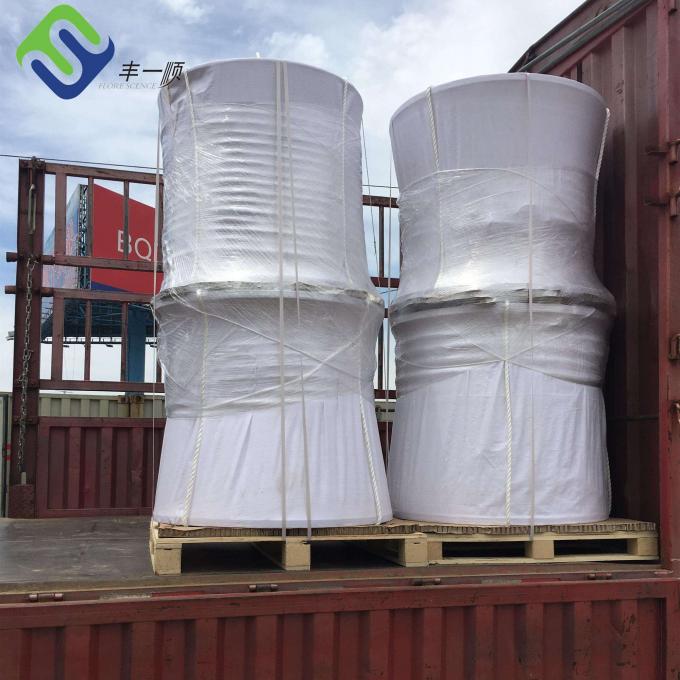 Морская веревочка полиэстера 8 стренг причаливая белый полиэстер связывает катушку 220m 4