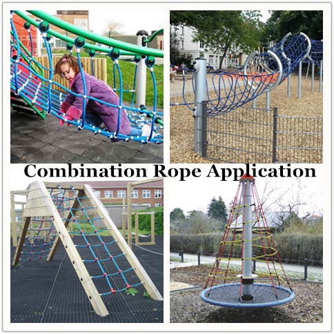 Шестерка из ПЭТ или ПП с 6 нитями длиной 16 мм, предназначенная для детской площадки на открытом воздухе 13