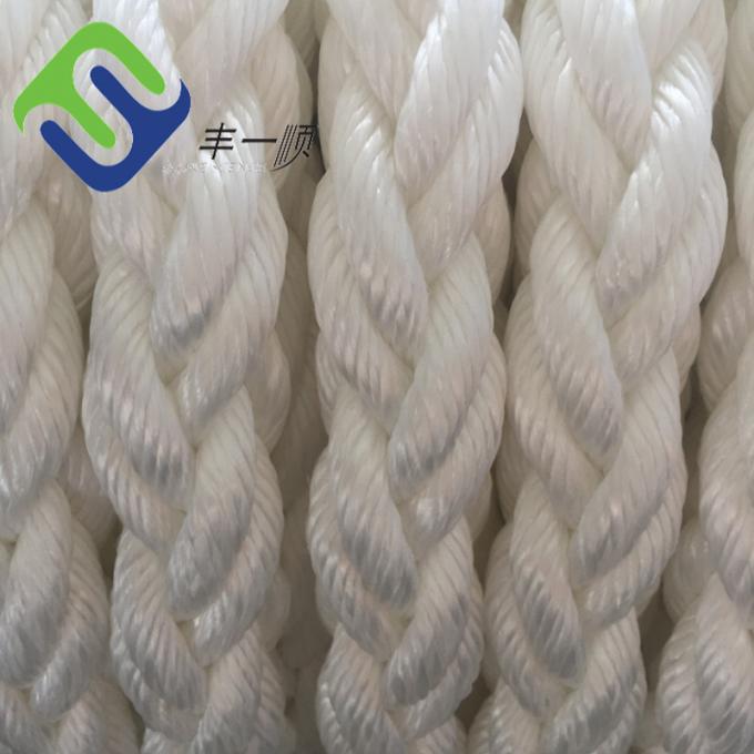 Белый полиэстер Marine 8 Strand Mooring Rope устойчивый к абразии 6