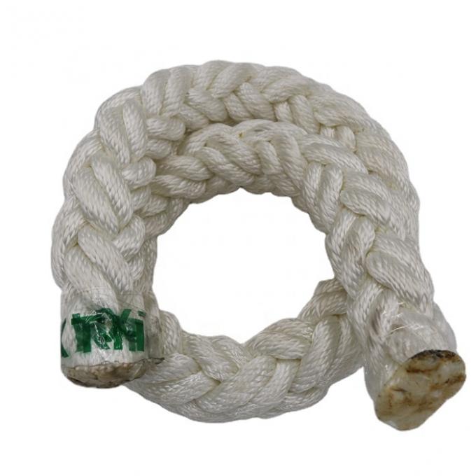 Белый полиэстер Marine 8 Strand Mooring Rope устойчивый к абразии 7