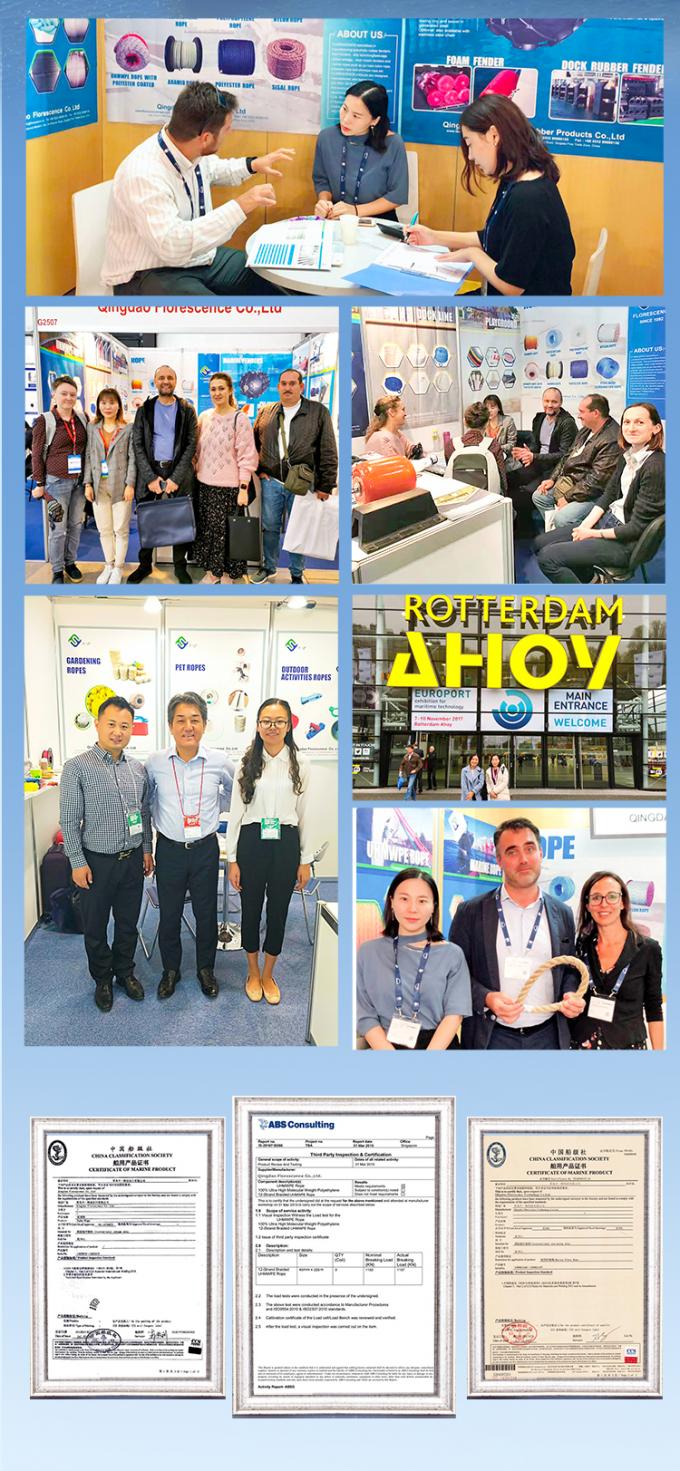 ABS одобрил 12-струнный UHMWPE шнур с двойным плетеным полиэстерным покрытием 32ммx500м 10