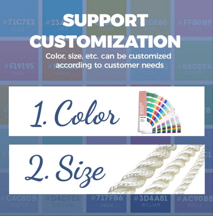 8 нитей ПП полиэстерный смешанный морской ковёр хвосты веревка 64 мм 72 мм 80 мм с длиной 11 м 7