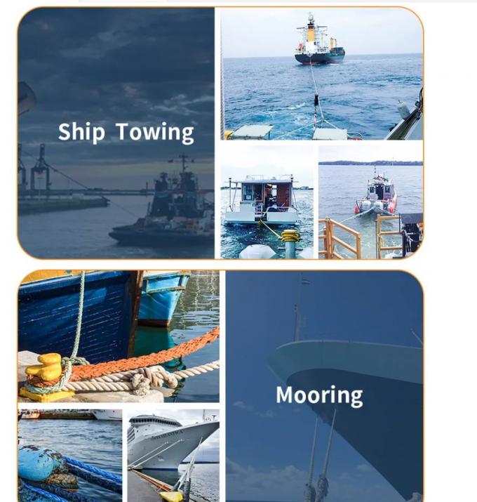 100% Высокая прочность УФ-стойкость 40 мм 8 12 нитей Дакрон полиэстерный многофиламентный морской шнур 5