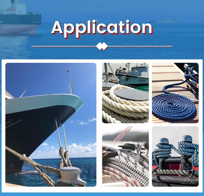 Двойной плетеный нейлоновый швартовый канат для морской буксировки и швартовки 6