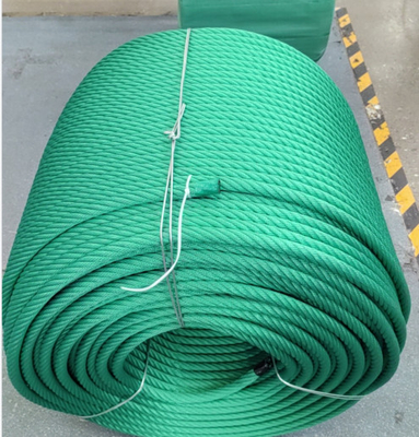 6x8 FC PP Multifilament / Polyester Combination Wire Rope для скалолазных канатов на детской площадке