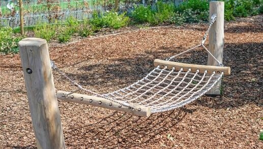 На открытом воздухе гамак 1.5*0.8m веревочки комбинации полиэстера стренги качания 4 дерева