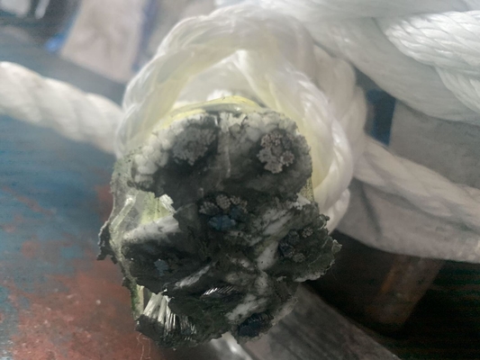 Веревочка 48mm полипропилена глубокого моря 8 стренг квадратная морская с высокопрочным