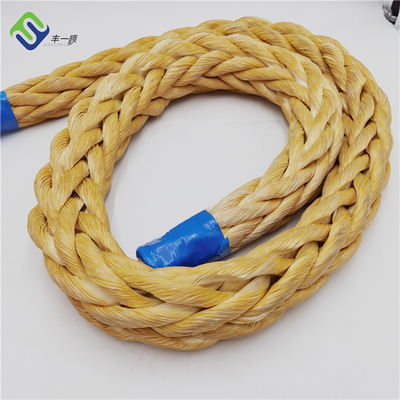 12 нитей UHMWPE сплетенный шнур с 1,8 м защищенным пристанищем на каждом конце