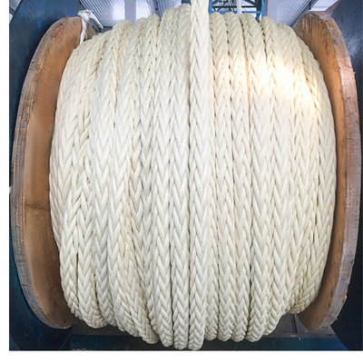 Высокопрочные 12 заплетенной стренги UHMWPE причаливающ веревочку 36mm