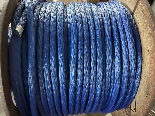 Высокопрочные 12 заплетенной стренги UHMWPE причаливающ веревочку 36mm