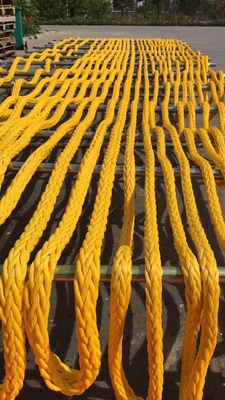 Красный цвет 24ммx220м 12 нитей UHMWPE HMPE скрещенная верёвка для причалов для судов