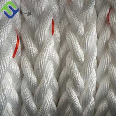 Белый полиэстер Marine 8 Strand Mooring Rope устойчивый к абразии