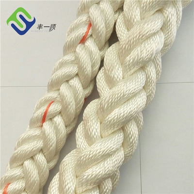 Белый полиэстер Marine 8 Strand Mooring Rope устойчивый к абразии