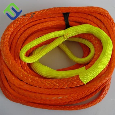 Высокая прочность 12 нитей Uhmwpe веревка для шлингов веревка с обоими глазами