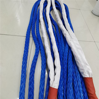 Высокопрочная синтетическая синяя UHMWPE 12 нитейная верёвка 25 мм