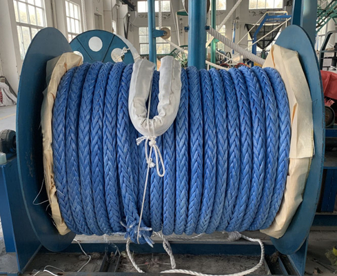Ультрафиолетовое сопротивление 60 мм 12 нитей синтетического волокна UHMWPE полые плетеные винты верёвки для корабля для паруса с 100 метров