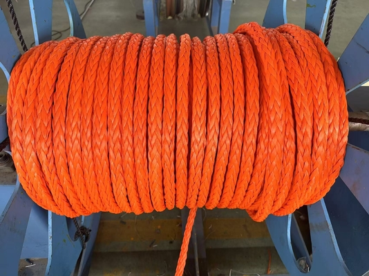 100% Шнур Uhmwpe 12 мм 12 нитей с плетеным высокой прочностью