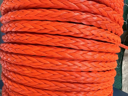 100% Шнур Uhmwpe 12 мм 12 нитей с плетеным высокой прочностью