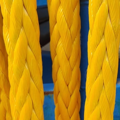 Специальное морское верёво UHMWPE с предварительным растяжением 12 нитей 48 мм HMPE верёвочное верёвочное устройство