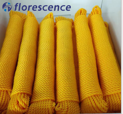 Оптовая продажа высокопрочной цветной полиэтиленовой крученой веревки из 3 прядей