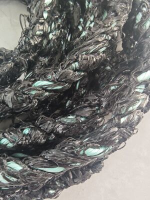 3 нитки полипропиленовых веревок для выращивания моллюсков 16ммx220м Черный цвет с ультрафиолетовой стойкостью