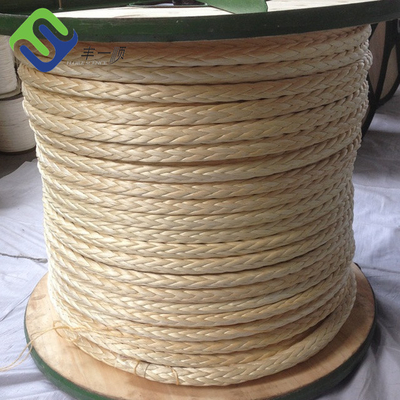 Высокопрочная 12 стренга Uhmwpe заплела веревочку зачаливания кудели шнура для верфи