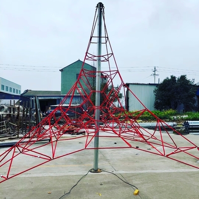Пирамида Playset изготовленные на заказ взбираясь чистые 8x8x6m для оборудований спортивной площадки