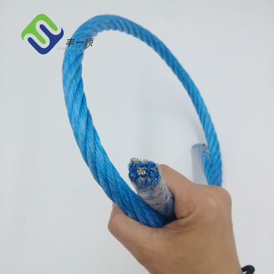 Веревочка комбинации Multifilament PP спортивной площадки веревочки 16mm ядра стального провода