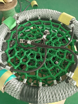 качание аттестованное 100cm EN1176 круглой спортивной площадки кольца 12cm чистое